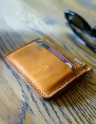 Hand Stitched Leather Card Holder