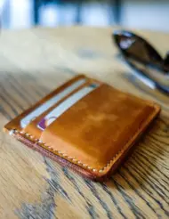 Hand Stitched Leather Card Holder