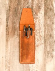 Handmade & Hand Stitched Leather Pen and Pencil Case