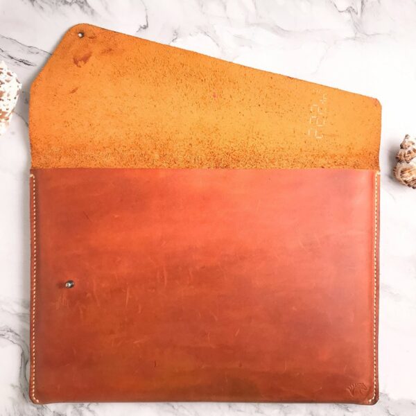 Handmade Macbook Brown Leather Case