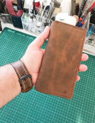 Handmade Leather Phone Case With Cardholder