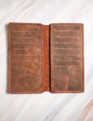 Handmade Leather Phone Case With Cardholder