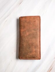 Handmade Leather Phone Case With Cardholder