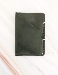 Minimal Black Leather Pocket Credit Card Holders