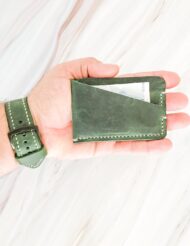 Minimal Leather Pocket Credit Card Holder