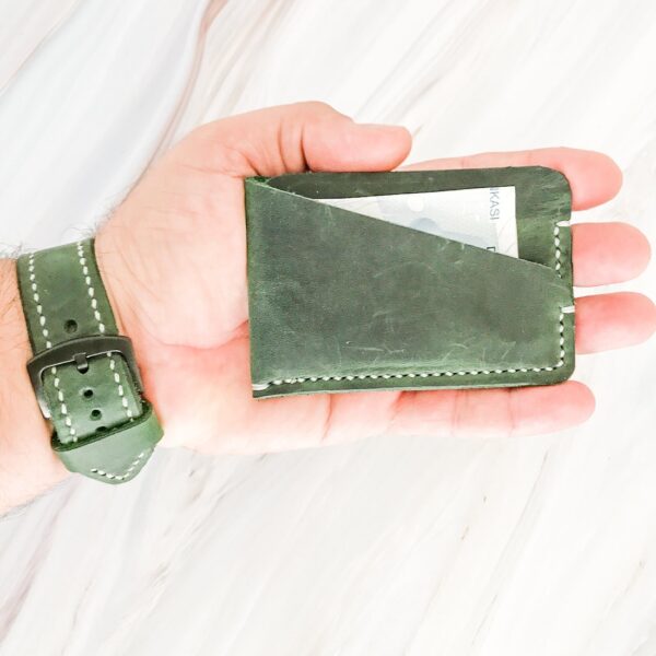 Minimal Leather Pocket Credit Card Holder