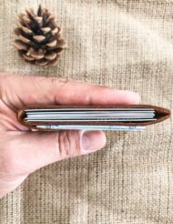 Minimal Leather Slim Pocket Credit Card Holder