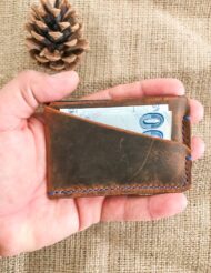 Minimal Leather Slim Pocket Credit Card Holder