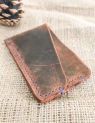 Minimal Leather Slim Pocket Credit Card Holder