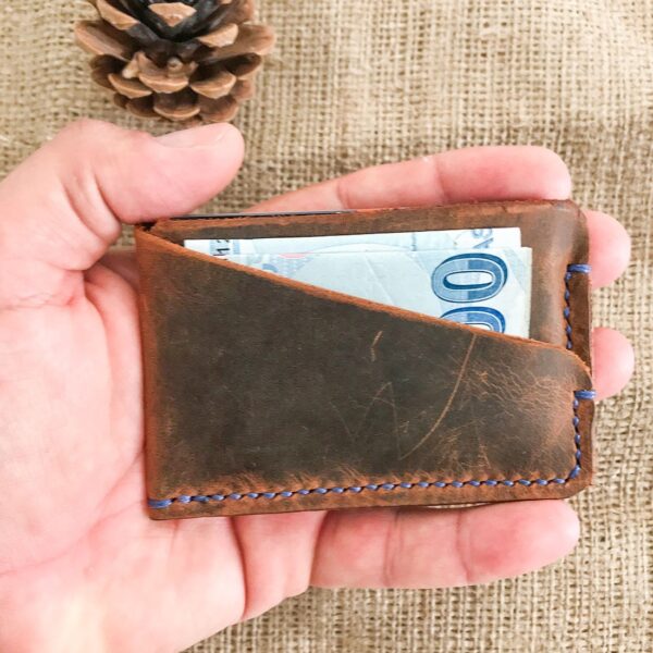 Minimal Leather Slim Pocket Credit Card Holder