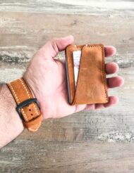 Minimalist Leather Thin Wallet Pocket Card Holder