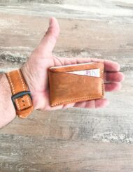 Minimalist Leather Thin Wallet Pocket Card Holder